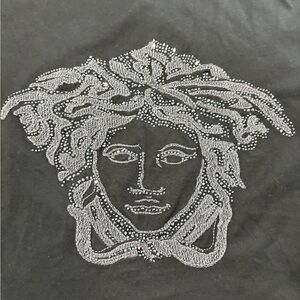100% authentic use Versace embroidered T-shirt size XXL